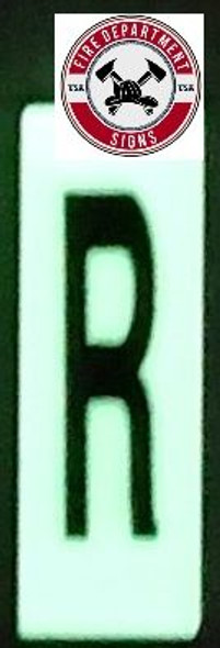 PHOTOLUMINESCENT DOOR NUMBER R SIGNAGE HEAVY DUTY / GLOW IN THE DARK "DOOR NUMBER" SIGNAGE HEAVY DUTY PHOTOLUMINESCENT DOOR NUMBER R SIGNAGE HEAVY DUTY / GLOW IN THE DARK "DOOR NUMBER" SIGNAGE HEAVY DUTY