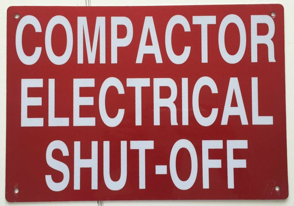 COMPACTOR ELECTRICAL SHUT OFF COMPACTOR ELECTRICAL SHUT OFF