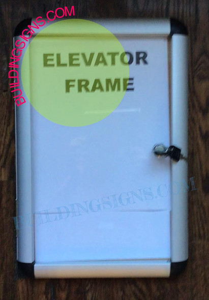 Elevator Notice Frame 8.5x14