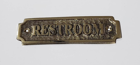 Brass Restroom-Brass Door Signage