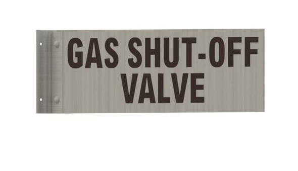 Gas Shut-Off Valve-Two-Sided/Double Sided Projecting, Corridor and Hallway