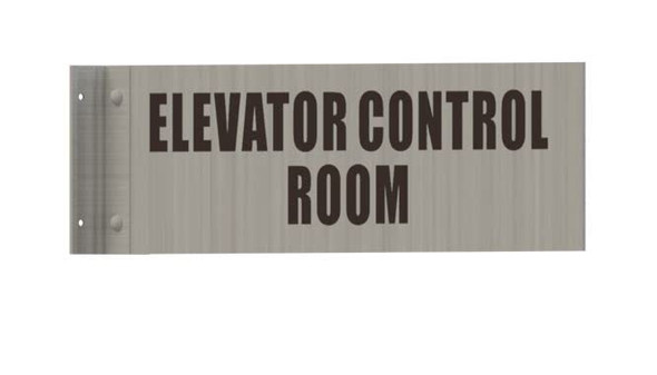 Elevator Control Room Sign-Two-Sided/Double Sided Projecting, Corridor and Hallway Sign Elevator Control Room Sign-Two-Sided/Double Sided Projecting, Corridor and Hallway Sign