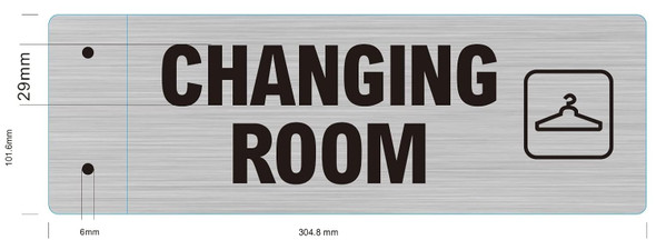 Changing Room -Two-Sided/Double Sided Projecting, Corridor and Hallway Signage