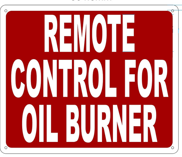 REMOTE CONTROL FOR OIL BURNER   Sign REMOTE CONTROL FOR OIL BURNER   Sign