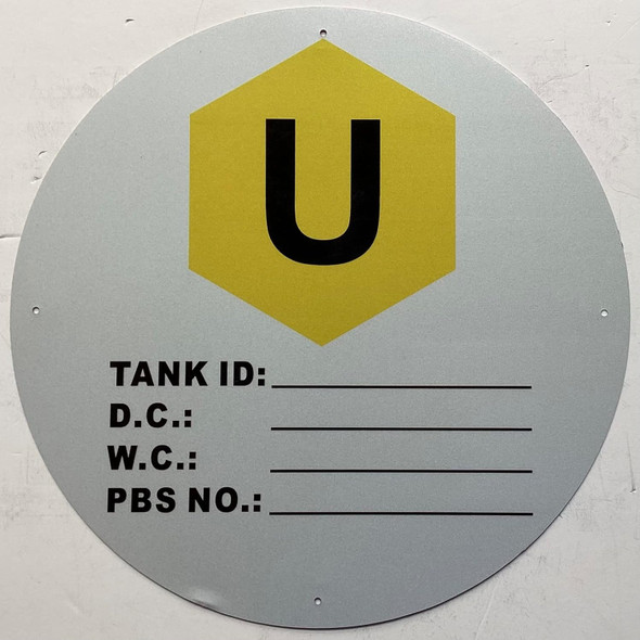 U TANK SIGN- Ultra Low Sulfur Tank Id SIGN U TANK SIGN- Ultra Low Sulfur Tank Id SIGN