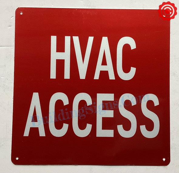 HVAC ACCESS SIGNAGE