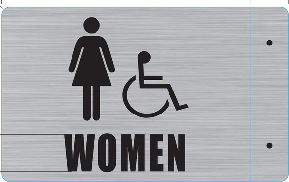 WOMEN ACCESSIBLE RESTROOM PROJECTION SIGN- WOMEN ACCESSIBLE RESTROOM 3D SIGNAGE WOMEN ACCESSIBLE RESTROOM PROJECTION SIGN- WOMEN ACCESSIBLE RESTROOM 3D SIGNAGE