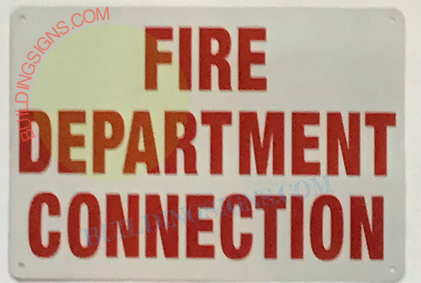 FIRE Department Connection SignFDC SIGNAGE FIRE Department Connection SignFDC SIGNAGE