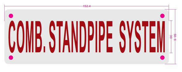 Combination Standpipe System SIGNAGE