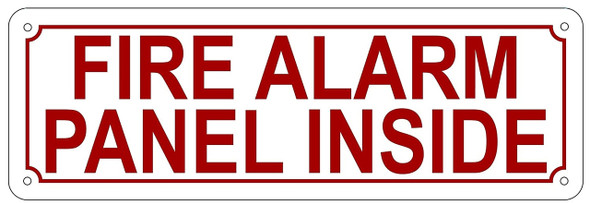 FIRE Alarm Panel Inside   Sign FIRE Alarm Panel Inside   Sign
