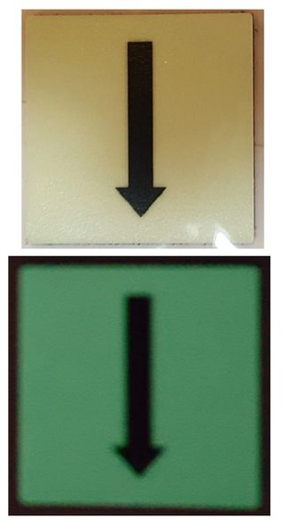 PHOTOLUMINESCENT DOWN ARROW SIGNAGE HEAVY DUTY / GLOW IN THE DARK "DOWNWARDS ARROW" SIGNAGE HEAVY DUTY PHOTOLUMINESCENT DOWN ARROW SIGNAGE HEAVY DUTY / GLOW IN THE DARK "DOWNWARDS ARROW" SIGNAGE HEAVY DUTY