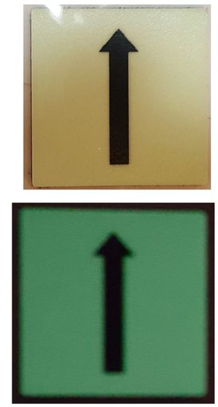 PHOTOLUMINESCENT UP ARROW SIGNAGE HEAVY DUTY / GLOW IN THE DARK "UPWARDS ARROW" SIGNAGE HEAVY DUTY PHOTOLUMINESCENT UP ARROW SIGNAGE HEAVY DUTY / GLOW IN THE DARK "UPWARDS ARROW" SIGNAGE HEAVY DUTY