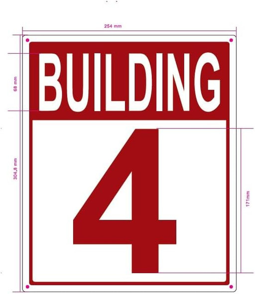 Building Number 4 Sign: Building - 4 SIGNAGE