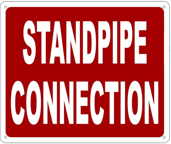 STANDPIPE CONNECTION   Sign STANDPIPE CONNECTION   Sign