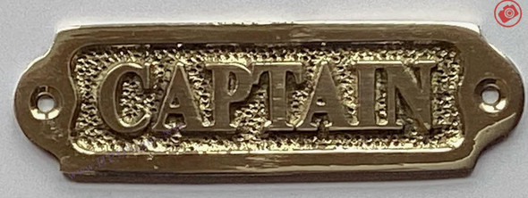 BRASS CAPTAIN SIGN-BRASS CAPTAIN DOOR SIGNAGE