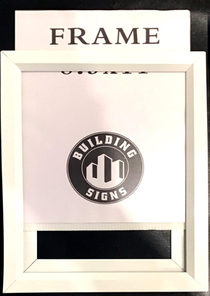 BUILDINGSIGNS.COM Inspection frame/Slide in frame BUILDINGSIGNS.COM Inspection frame/Slide in frame