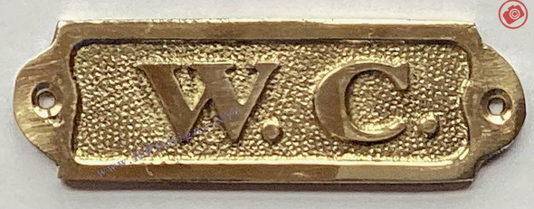 BRASS W.C. DOOR Signage