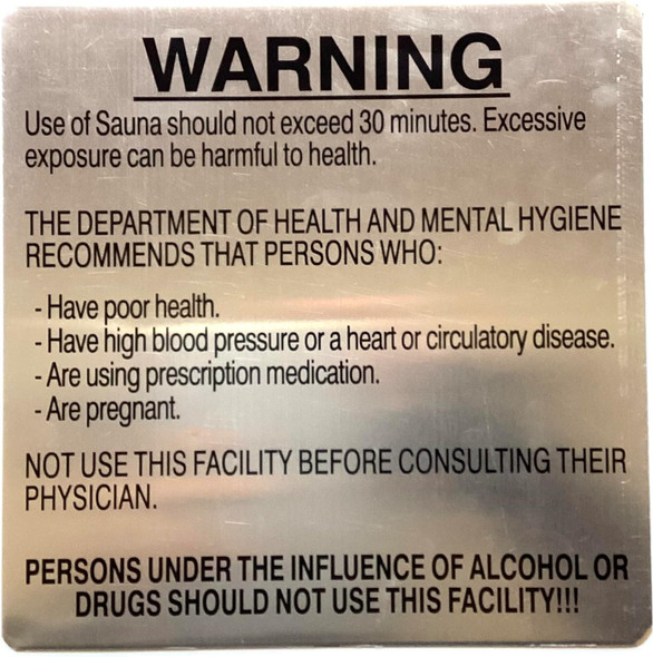 SAUNA RULES SIGNAGE -SAUNA SFETY SIGNAGE SAUNA RULES SIGNAGE -SAUNA SFETY SIGNAGE