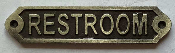 Cast Aluminum Restroom sign Cast Aluminum Restroom sign