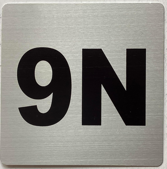 Apartment number 9N SignUNIT NUMBER 9N SIGN