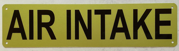 AIR INTAKE Sign,