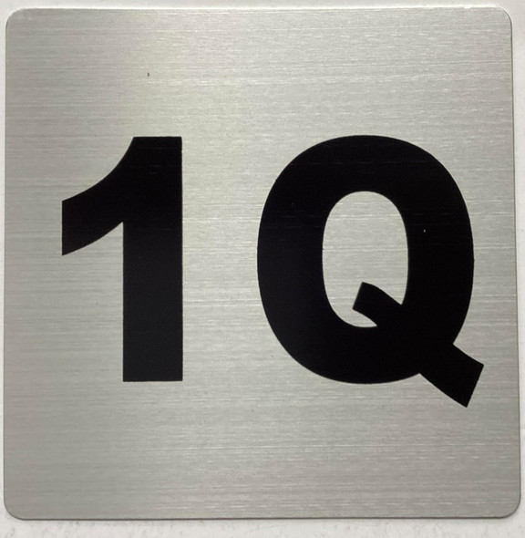 Apartment number 1Q SignUNIT NUMBER 1Q SIGN