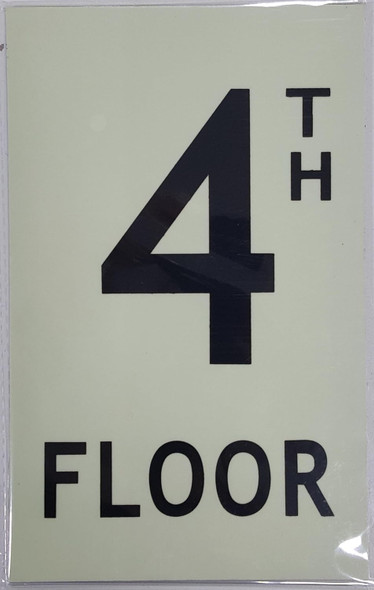 Glow-In-the-Dark Sign-Photoluminescent Sign, Aluminum, double sided tape Glow-In-the-Dark Sign-Photoluminescent Sign, Aluminum, double sided tape