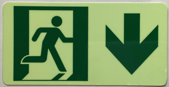 Glow-In-the-Dark sticker THE GLOWMARK LINE (RUNNING MAN DOWN) Glow-In-the-Dark sticker THE GLOWMARK LINE (RUNNING MAN DOWN)