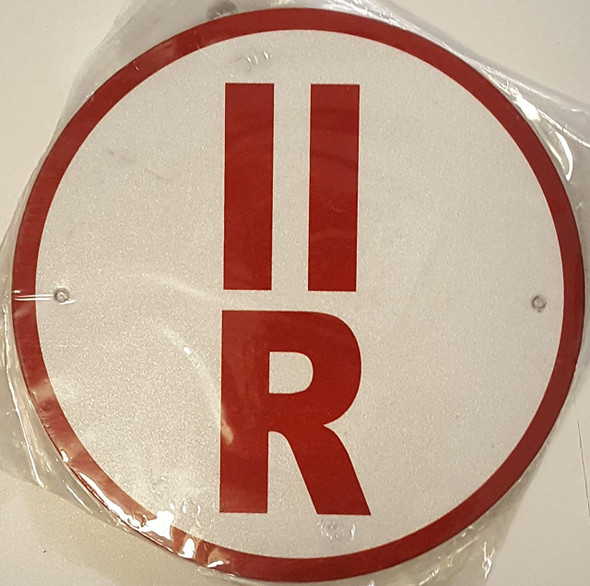 II-R Floor Truss Circular Sign II-R Floor Truss Circular Sign