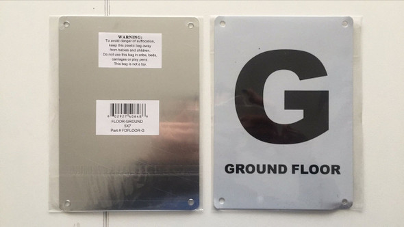 GROUND FLOOR NUMBER SIGNAGE