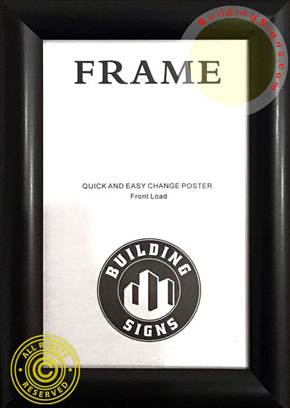 Front Load Snap Poster/Picture Frame/Snap Frame Black, Inches, Wall Mounting, Portrait and Landscape Mode, Anti-Glare, PVC Cover, Lightweight