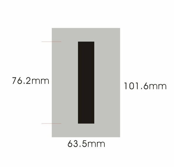 Apartment Number SignLetter I  - Porte D'argent line Apartment Number SignLetter I  - Porte D'argent line