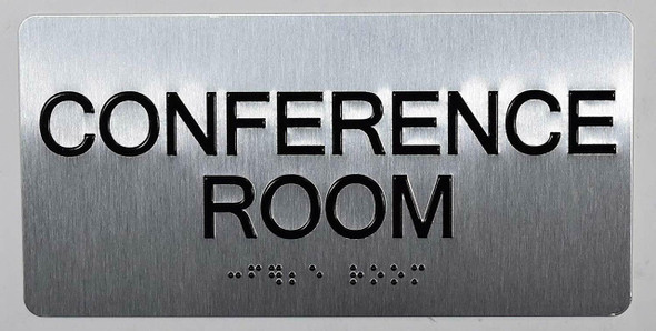 Conference Room Sign-Tactile Signs  Silver -Tactile Touch Braille Sign-Tactile Signs Conference Room Sign-Tactile Signs  Silver -Tactile Touch Braille Sign-Tactile Signs