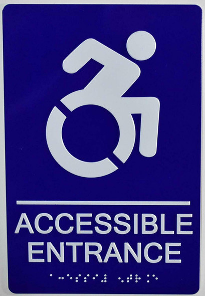 ACCESSIBLE Entrance Sign-Tactile Signs ACCESSIBLE Entrance Sign-Tactile Signs
