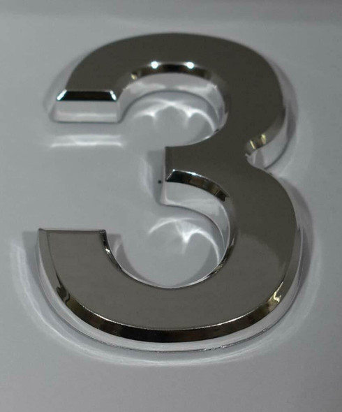 Apartment Number Sign/Mailbox Number Sign, Door Number Sign. Number 3 Apartment Number Sign/Mailbox Number Sign, Door Number Sign. Number 3