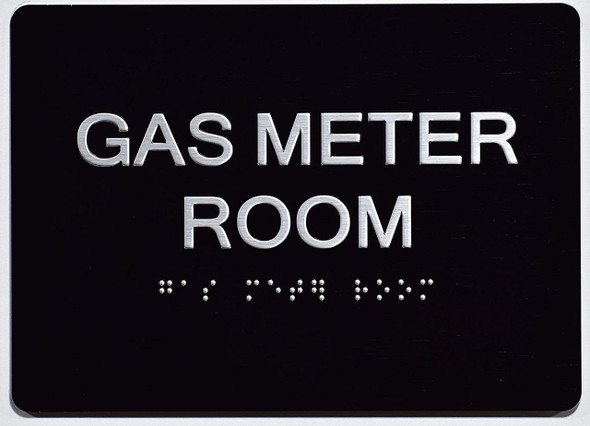 Gas Meter Room-Tactile  Sign Gas Meter Room-Tactile  Sign