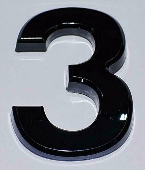 Apartment Number Sign/Mailbox Number Sign, Door Number Sign. Number 3 Apartment Number Sign/Mailbox Number Sign, Door Number Sign. Number 3