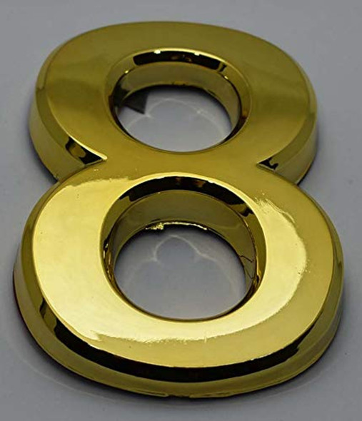 Apartment Number Sign/Mailbox Number Sign, Door Number Sign. Number 8 Gold Apartment Number Sign/Mailbox Number Sign, Door Number Sign. Number 8 Gold