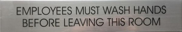 EMPLOYEES MUST WASH HANDS SignDelicato line EMPLOYEES MUST WASH HANDS SignDelicato line