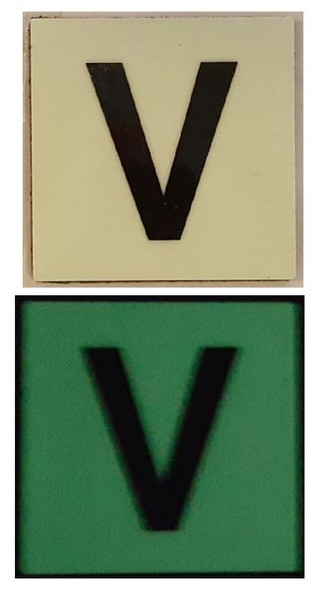 PHOTOLUMINESCENT DOOR IDENTIFICATION NUMBER V SIGNAGE HEAVY DUTY / GLOW IN THE DARK "DOOR NUMBER" SIGNAGE HEAVY DUTY PHOTOLUMINESCENT DOOR IDENTIFICATION NUMBER V SIGNAGE HEAVY DUTY / GLOW IN THE DARK "DOOR NUMBER" SIGNAGE HEAVY DUTY