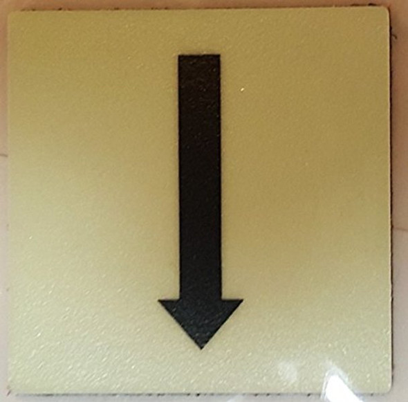 PHOTOLUMINESCENT DOOR IDENTIFICATION LETTER "One Arrow Down size" SIGN HEAVY DUTY / GLOW IN THE DARK "DOOR NUMBER" SIGN HEAVY DUTY PHOTOLUMINESCENT DOOR IDENTIFICATION LETTER "One Arrow Down size" SIGN HEAVY DUTY / GLOW IN THE DARK "DOOR NUMBER" SIGN HEAVY DUTY