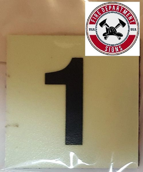 PHOTOLUMINESCENT DOOR IDENTIFICATION LETTER 1 PHOTOLUMINESCENT DOOR IDENTIFICATION LETTER 1