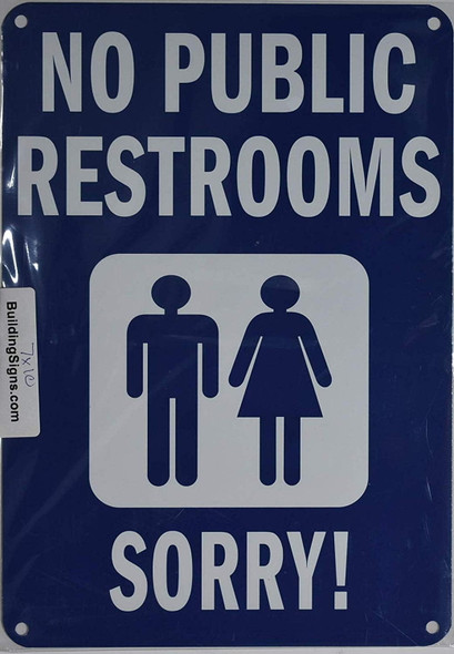 NO Public Restroom with Image NO Public Restroom with Image