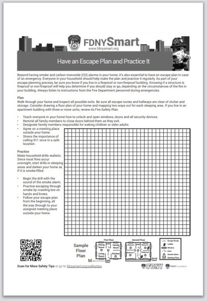 fdny smart have an escape plan Signage fdny smart have an escape plan Signage