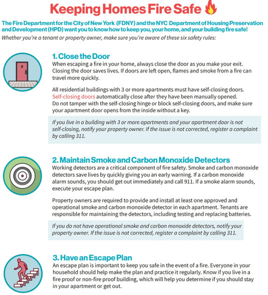 keeping homes fire safe NYC keeping homes fire safe NYC