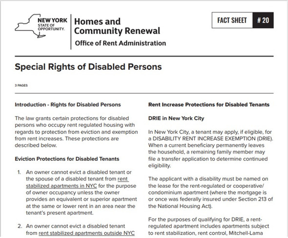 Fact Sheet #20: Special Rights of Disabled Persons Fact Sheet #20: Special Rights of Disabled Persons