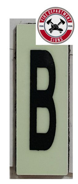 PHOTOLUMINESCENT DOOR NUMBER B SIGNAGE HEAVY DUTY / GLOW IN THE DARK "DOOR NUMBER" SIGNAGE HEAVY DUTY PHOTOLUMINESCENT DOOR NUMBER B SIGNAGE HEAVY DUTY / GLOW IN THE DARK "DOOR NUMBER" SIGNAGE HEAVY DUTY