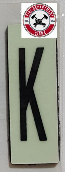 PHOTOLUMINESCENT DOOR NUMBER K SIGNAGE HEAVY DUTY / GLOW IN THE DARK "DOOR NUMBER" SIGNAGE HEAVY DUTY PHOTOLUMINESCENT DOOR NUMBER K SIGNAGE HEAVY DUTY / GLOW IN THE DARK "DOOR NUMBER" SIGNAGE HEAVY DUTY