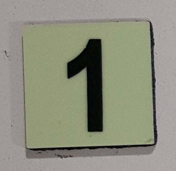 Glow in dark Number 1 SIGNAGE The Liberty Line Glow in dark Number 1 SIGNAGE The Liberty Line