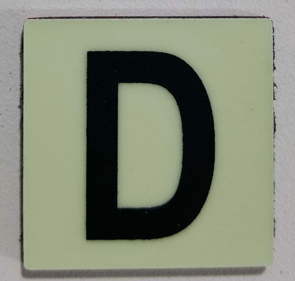 Glow in dark Number D SIGNAGE The Liberty Line Glow in dark Number D SIGNAGE The Liberty Line